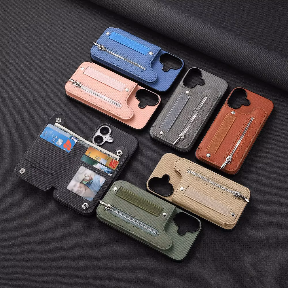 Magnetic Buckle Cards Slot Phone Case For Xiaomi 15 Ultra Poco X7 Pro Redmi Turbo 4 14C 13C Note 14 Pro+ With Elastic
