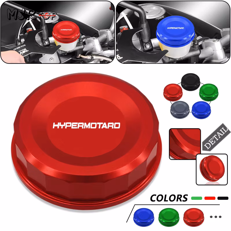 Hypermotard Motorcycle CNC Rear Brake Clutch Fluid Reservoir Protective Cover For hypermotard939 hypermotard821 1100