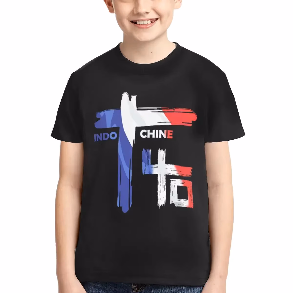Indochine Rock T Shirt - Short Sleeve Crew Neck Soft Fitted Tee Shirts for Teen Girl & Boy