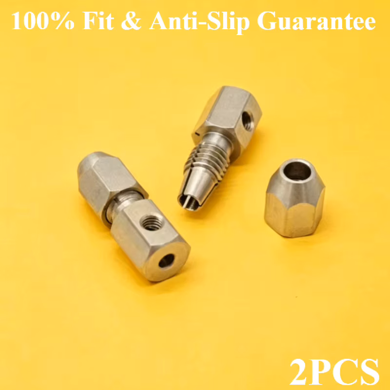 2PCS CNC Stainless Steel RC Boat Coupler Collet 3.17 4 5 6mm to 4mm Flexible Shaft Coupling Motor Connector for Marine