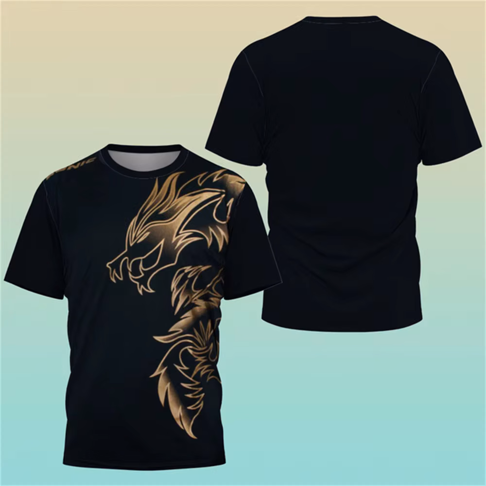 Tennis Jerseys Training 3D printed T Shirt Fashion Style Sweat Absorbent Comfortable Top Table Tennis Shirt Men's