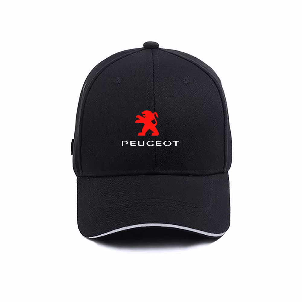 Car Logo Baseball Cap Cotton Sun Hat Adjustable Men Women Casual Duck Tongue Caps For Peugeot 206 208 207 307 308 408