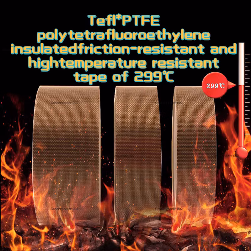 0.13-0.18-0.25mm Thickness Tefl Ptfe Insulation Friction Resistance 299℃ High Temperature Special Tape Multi-width