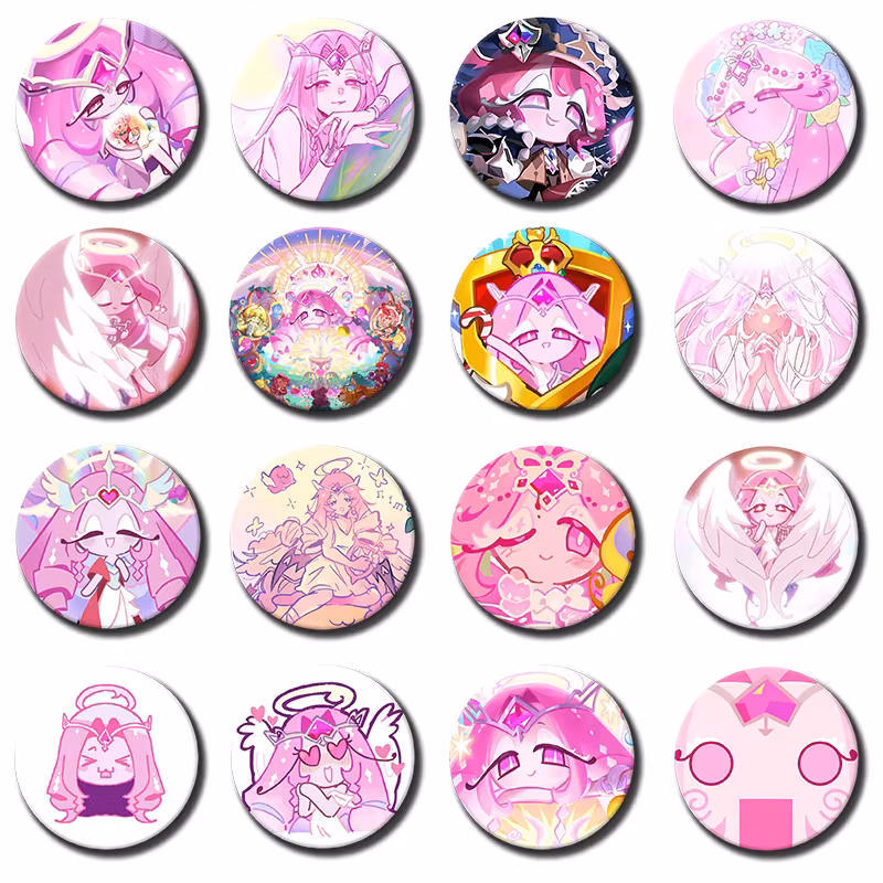 58mm 1PC E-Eternal Sugar C-Cookie Badge Applicable For Backpack Clothes Hats Decor Creative Accessories