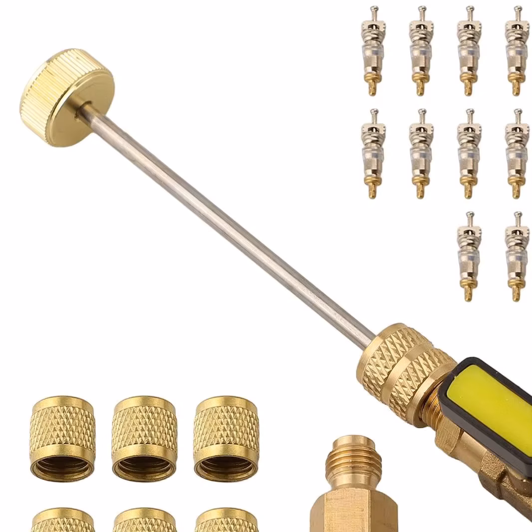 1 4 for sae To 5 16 for sae Valve Core Remover R22 Valve Tool Dual Size 1 4 And 5 16 Hvac Valve Tool Ball Valve Handle