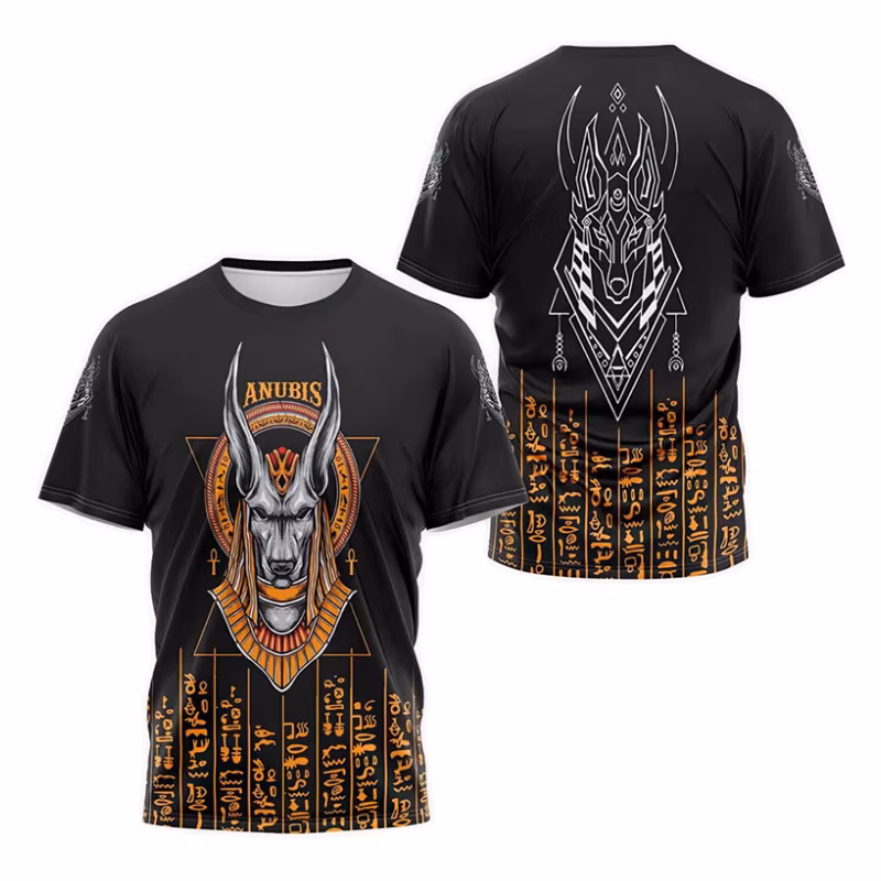 Japanese Ninja Print T Shirt For Men Summer Samurai Sakura Pattern Casual O-Neck Short Sleeve Fashion Trend Clothing