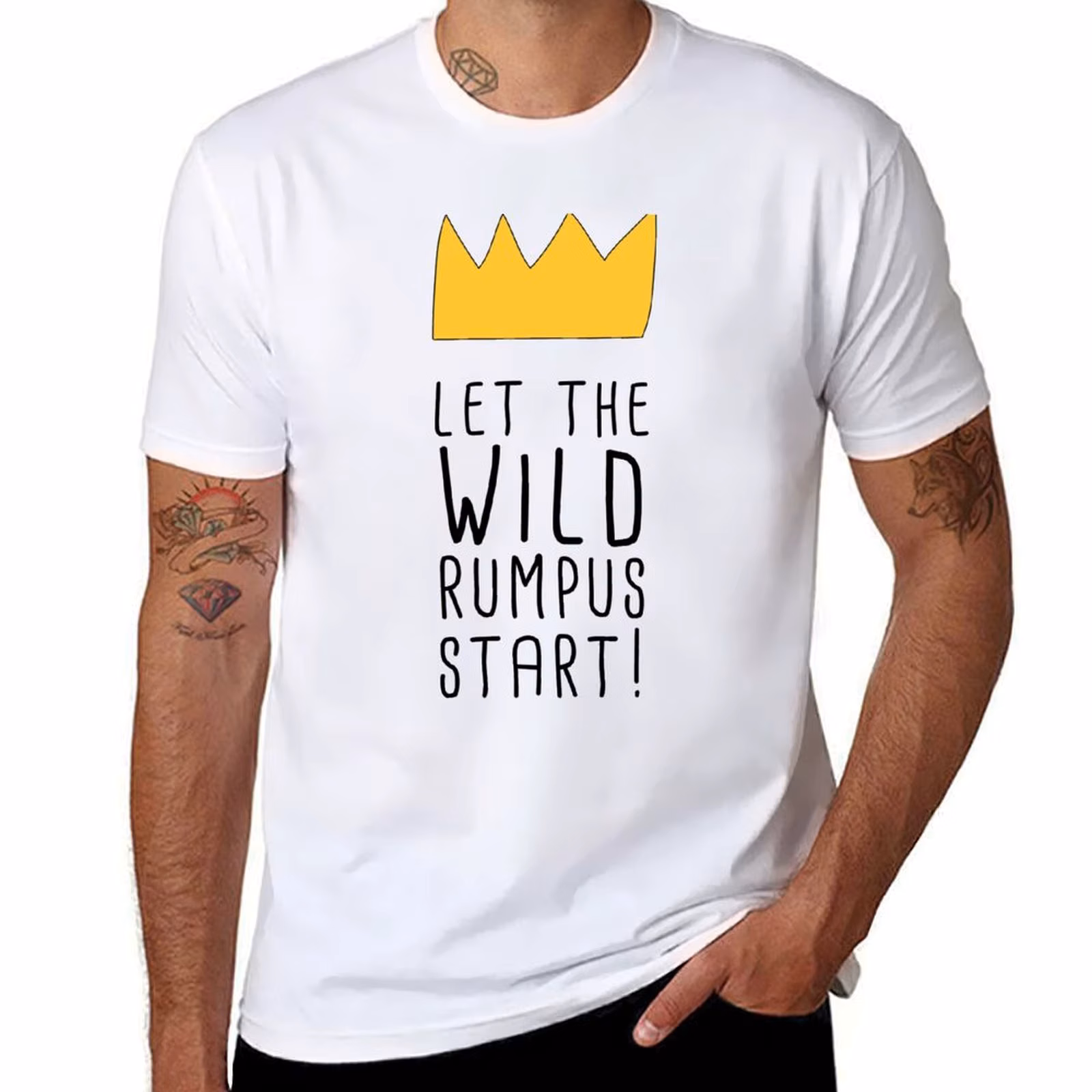 Let the Wild Rumpus Start baby onesie T-Shirt t shirt men 100% cotton luxury brand t shirt man casual T-Shirt