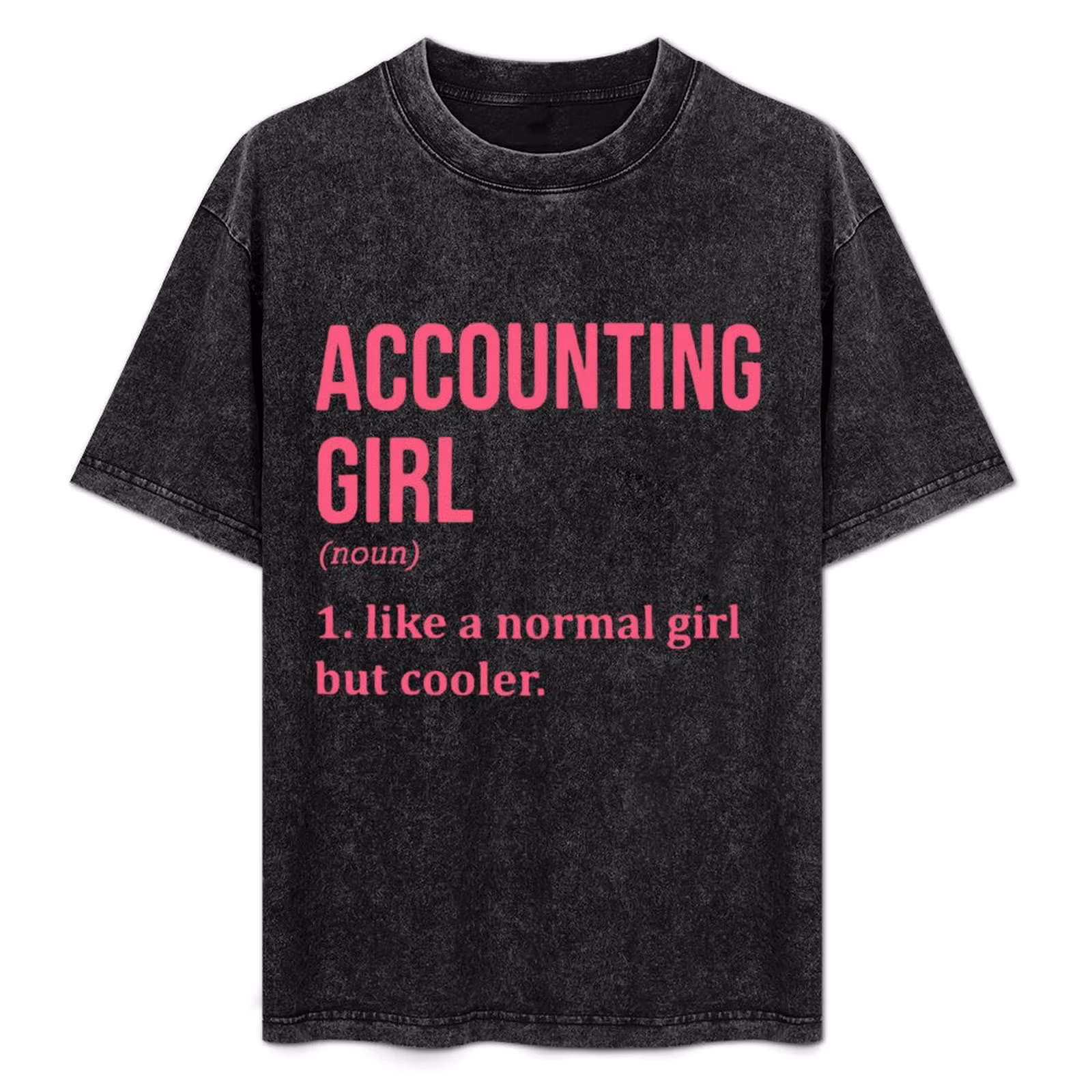 Accounting girl T-Shirt Work Daily Short Sleeve Top