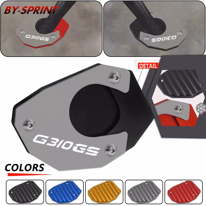 G310R 310GS Motorcycle CNC Foot Side Stand Enlarger Kickstand Extension Pad Plate For G310GS G310R g310gs g310r 2017