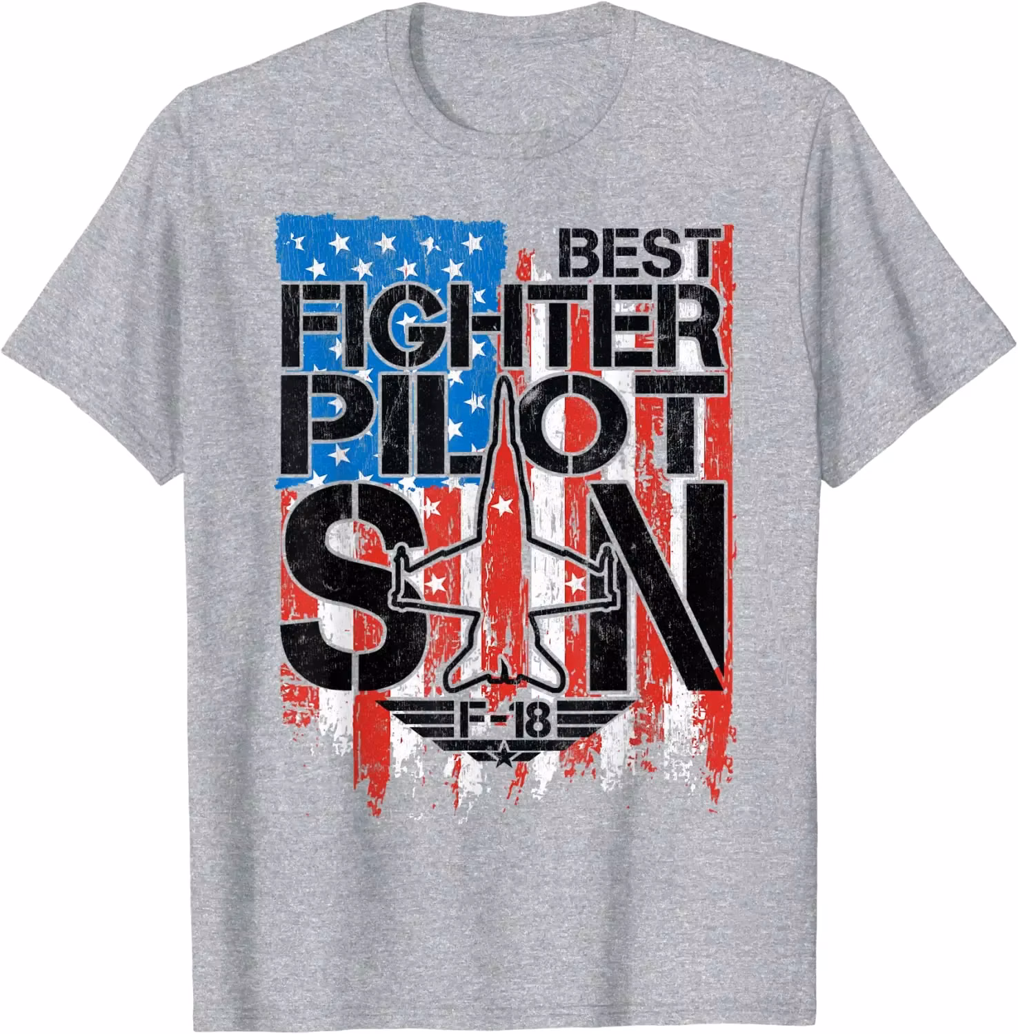 American Boys I Air Force Fighter Pilot Son for F-18 Hornet T-Shirt Short Sleeve Casual 100% Cotton O-Neck Summer Shirt