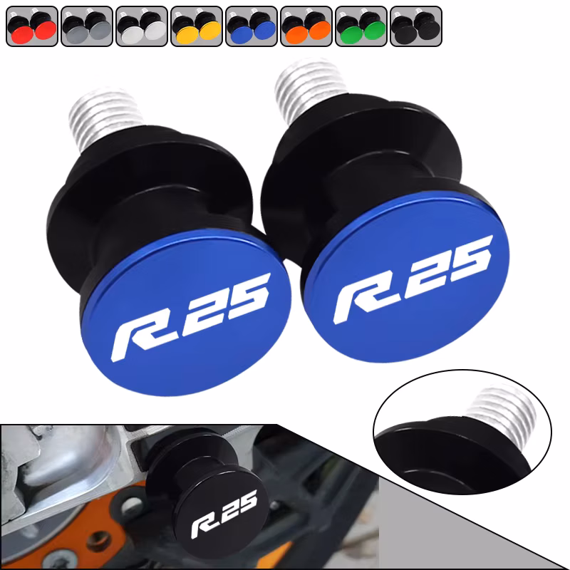 M6 For YZF R25 YZFR25 r25 2015-2024 2023 Motorcycle CNC Aluminum Swingarm Spools Sliders 6mm SwingArm Stand Screws