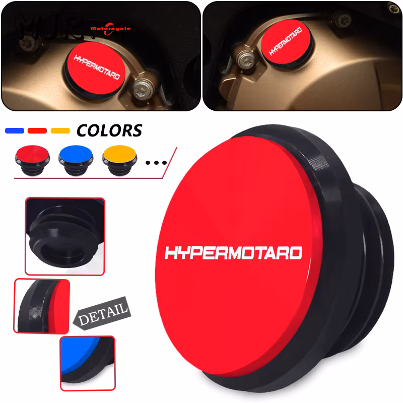 Hypermotrd Motorcycle Engine Oil Filler Screw Protection Cover M20*2.5 For hypermotard821 796 939 950 2010-2025 2024