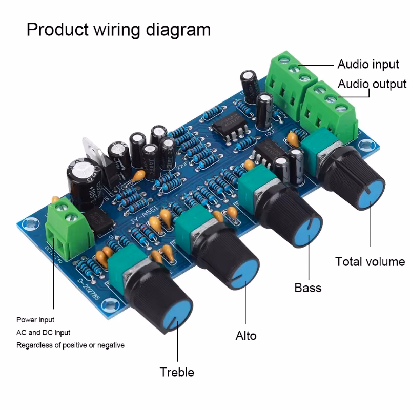 D9 Preamp Tone Board Hifi Single Power Supply Eletrical Supplies Fever Grade For NE5532 Amplifier High Fidelity Front