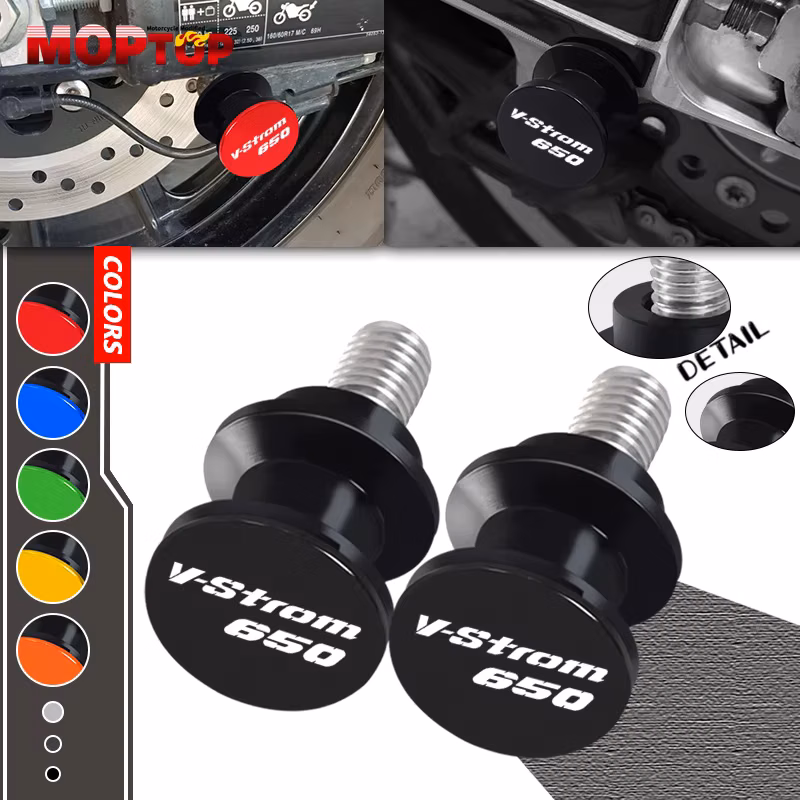 NEW 8mm CNC Swingarm Spools Slider Stand Screw For vstrom650 DL650 VSTROM650 VSTROM1000 VSTROM1050 XT Motorcycle