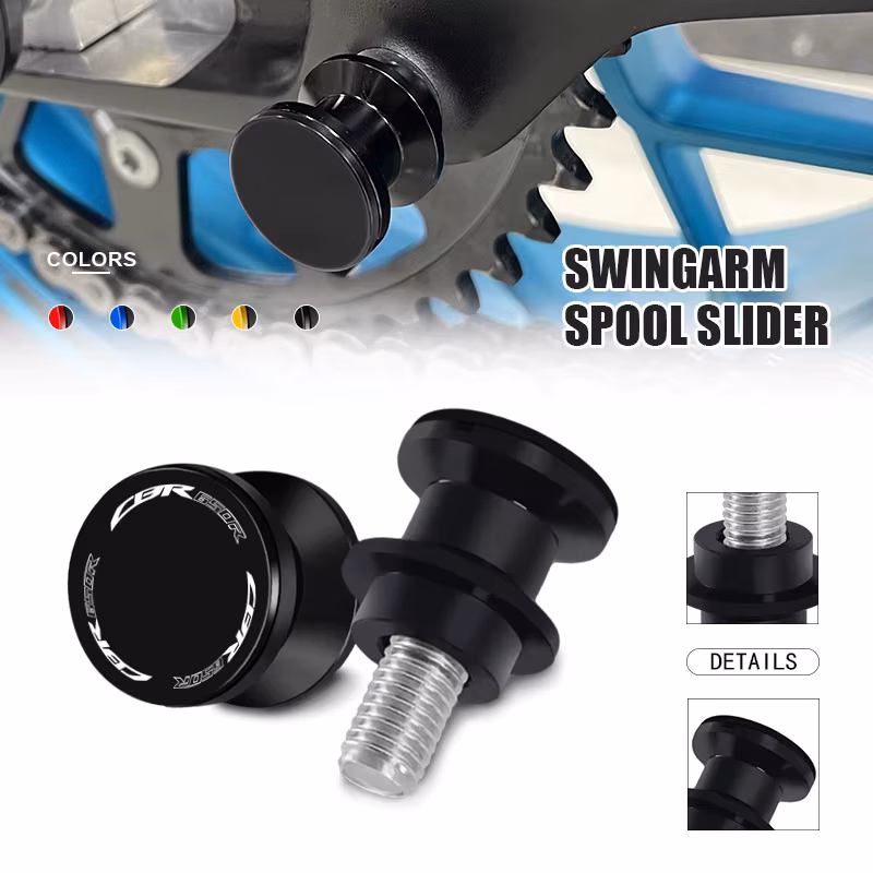 NEW Motorcycle cbr650r cbr650f Swingarm Slider Spools Stand Screws M8 For CBR650R CBR650F CBR 650R CBR 650F 2018-2025