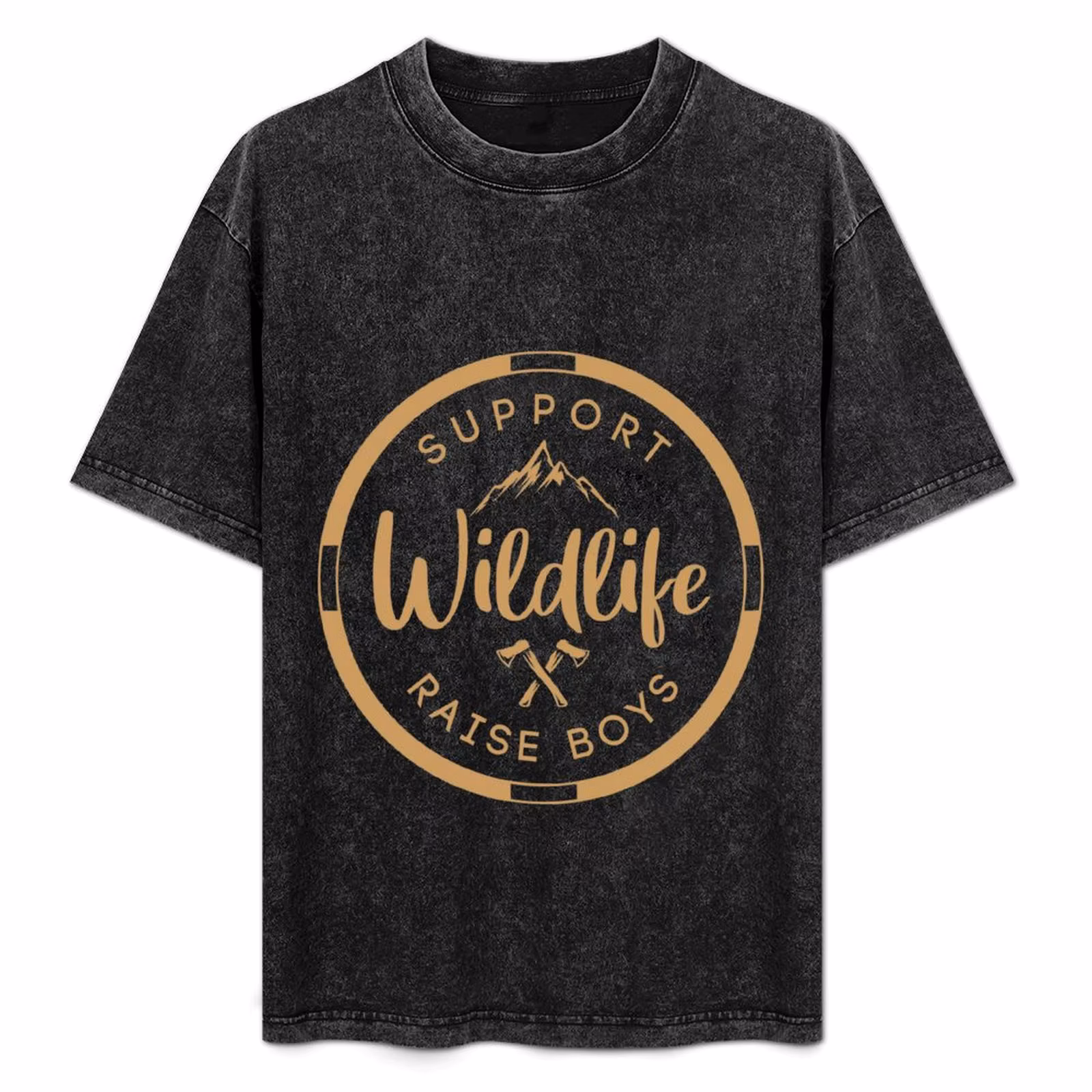 Support wildlife raise boys mom gift funny mom boys gift T-Shirt Casual Loose Fit Short Sleeve T-Shirt