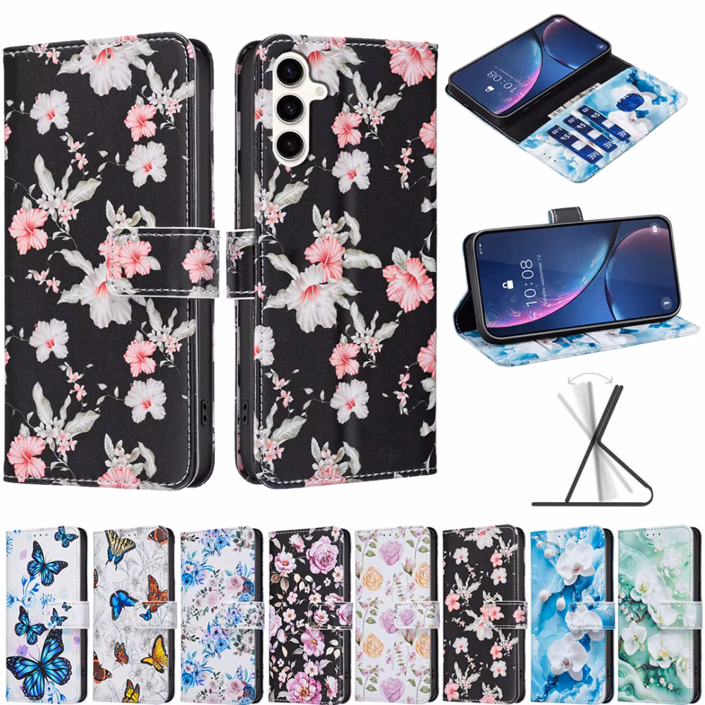 Fashion Colorful Magnetic Flip Phone Cover for Vivo Y39 Y29 Y38 Y200i Y78 Y36 Y27 Y35 Y22s Y21s Y33s Y11 Y15 Y12 Y17 Y20