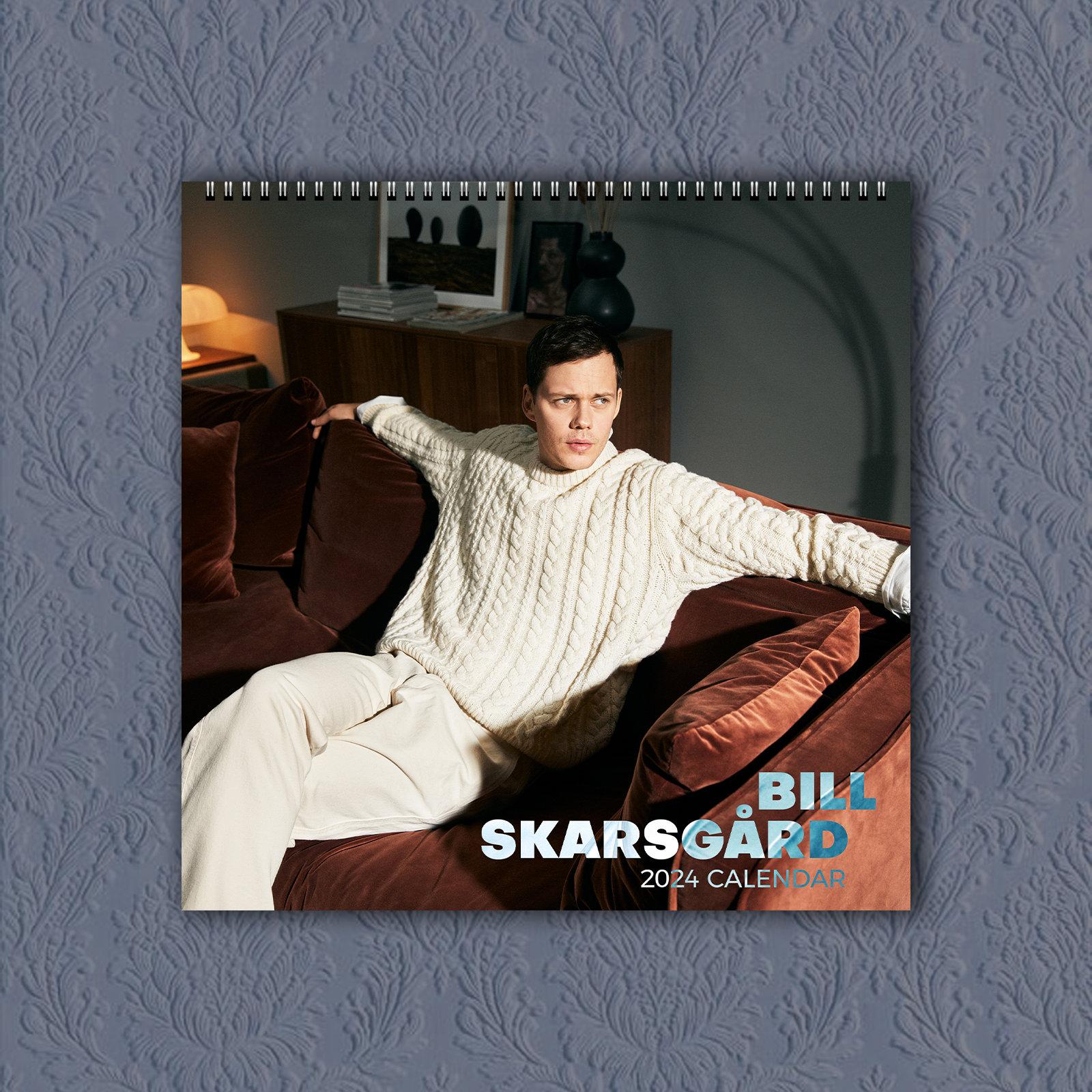 Bill Skarsgard Calendar 2024, Celebrity Calendar, Bill Skarsgard 2024 Wall Calendar