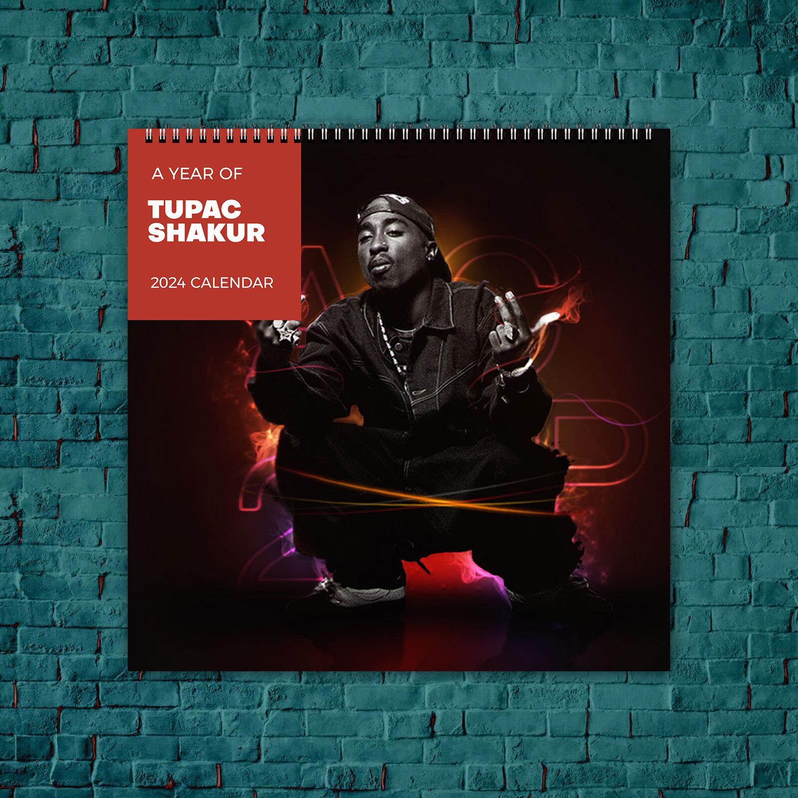 Tupac Shakur Calendar 2024, Celebrity Calendar, Tupac Shakur 2024 Wall Calendar