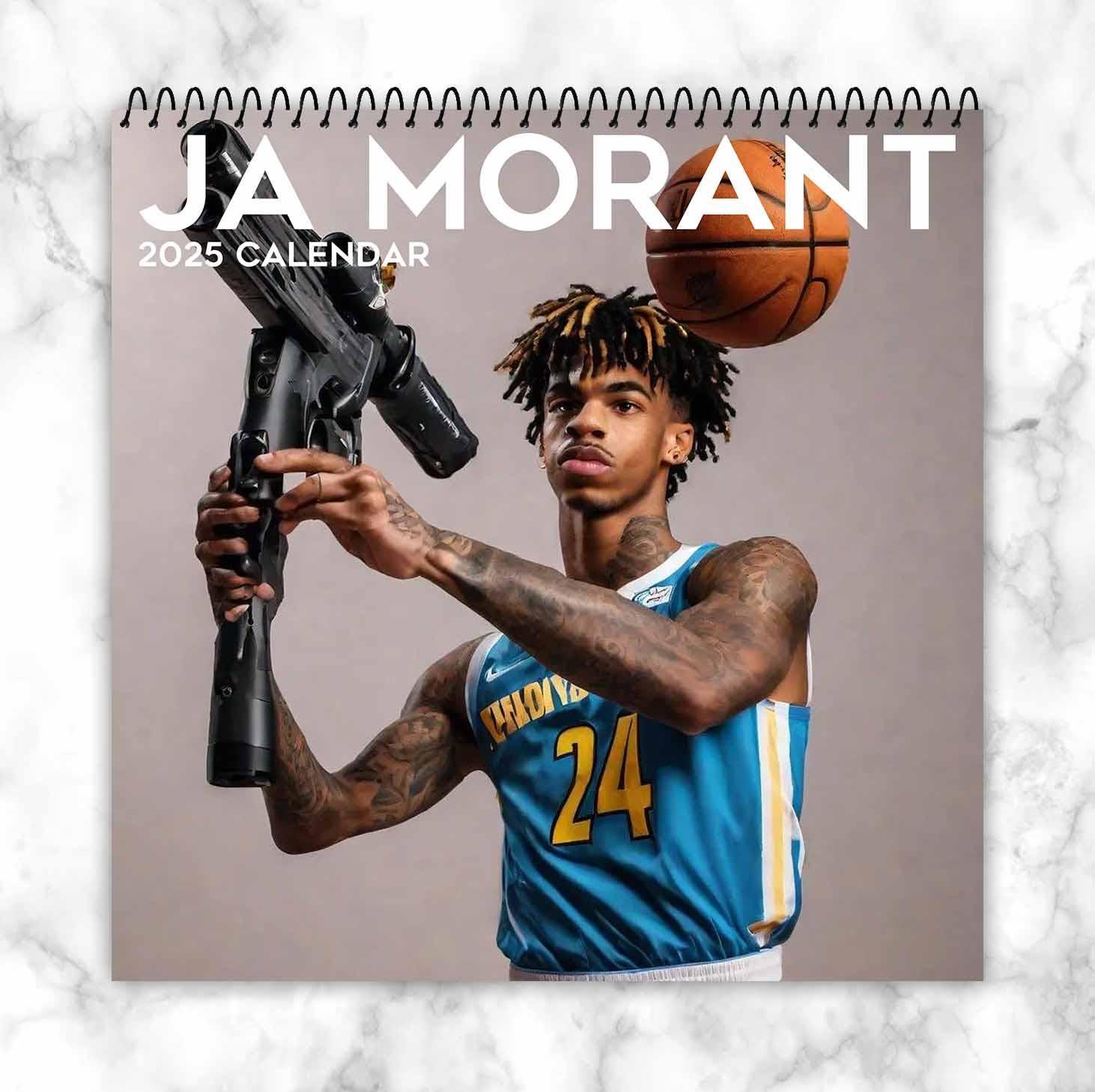 Ja Morant Calendar 2025, Personalized Calendar, Idol Calendar