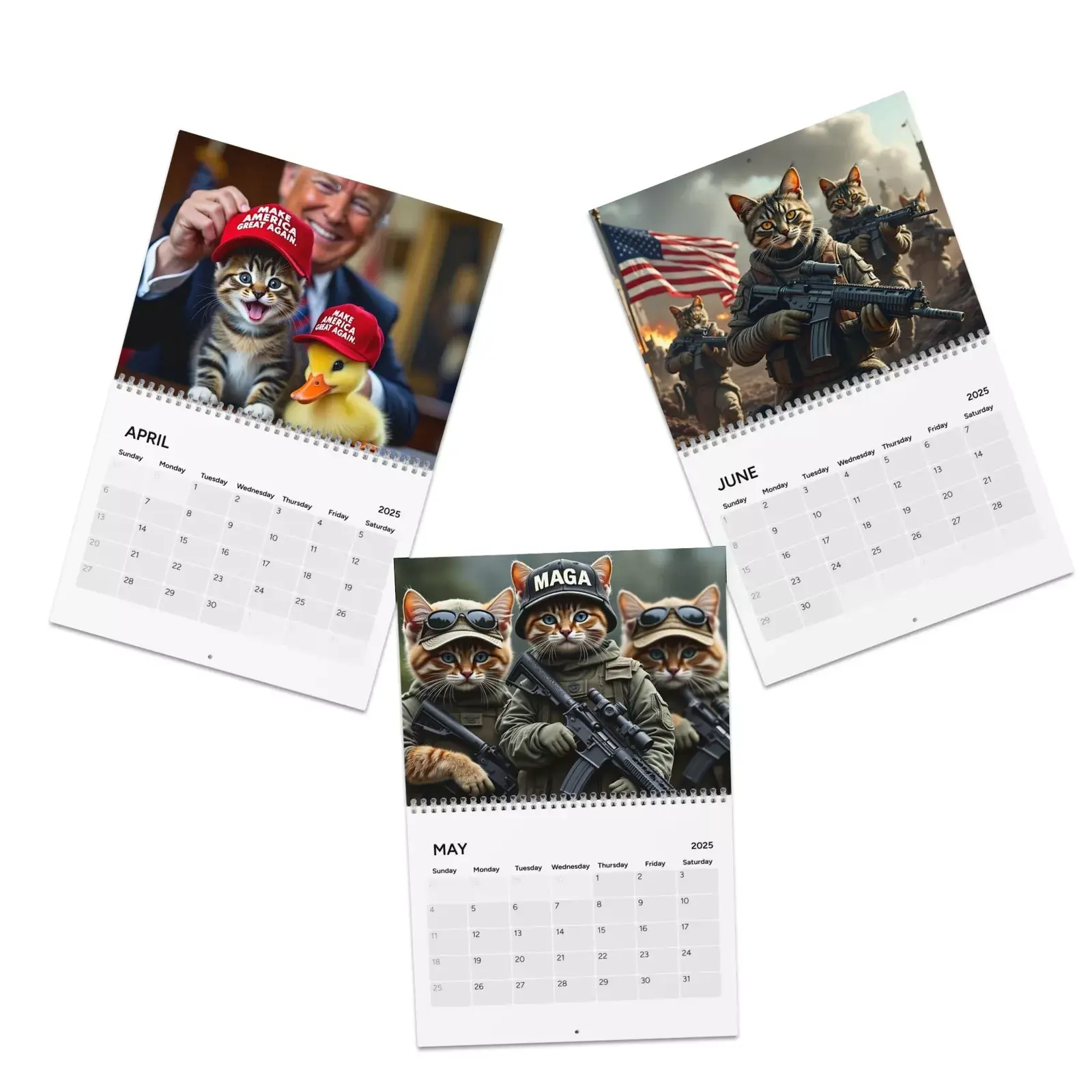 Maga Trump Cat Calendar (2025)