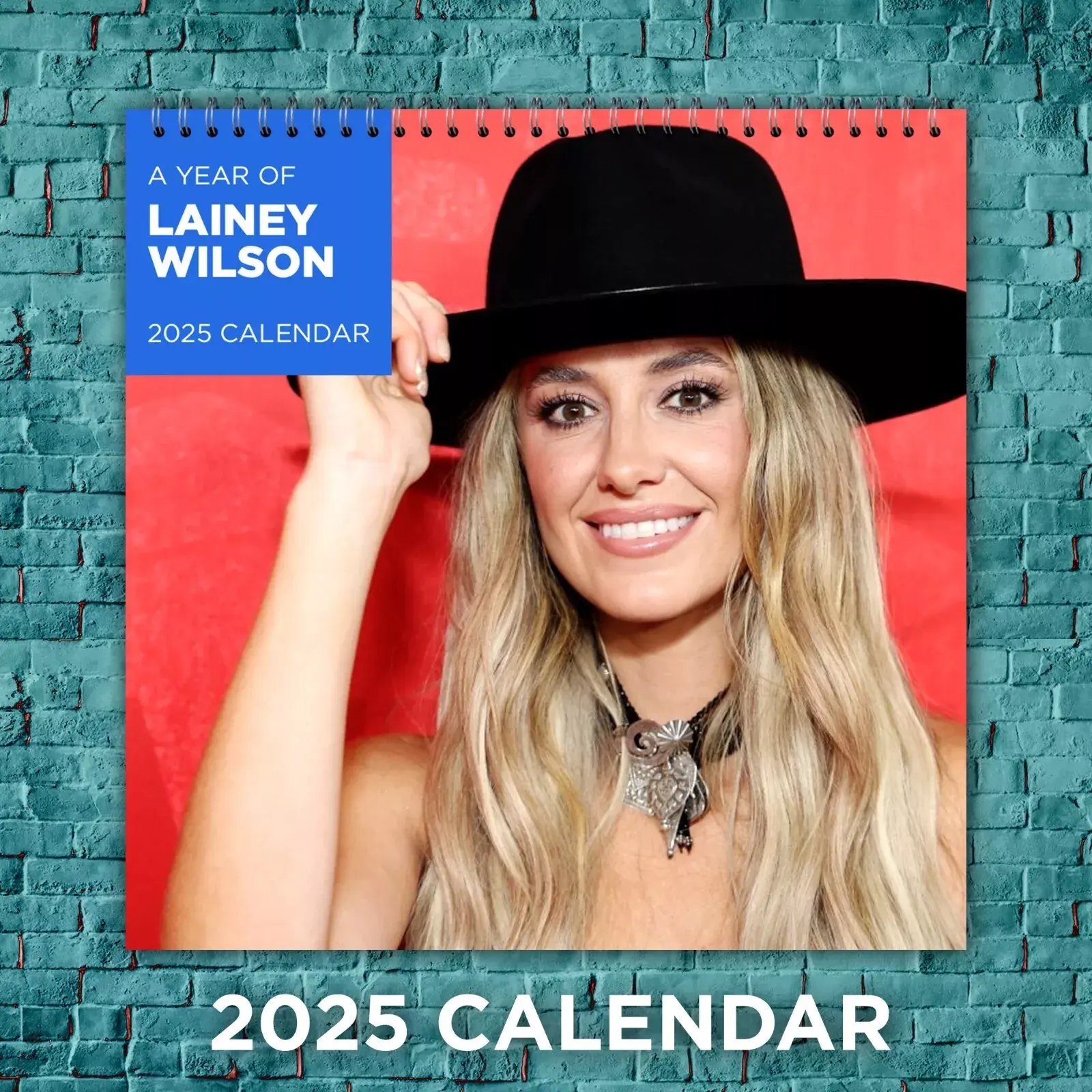 Lainey Wilson 2025 Country Music Stars Calendar, 12-month Singer Wall Calendar