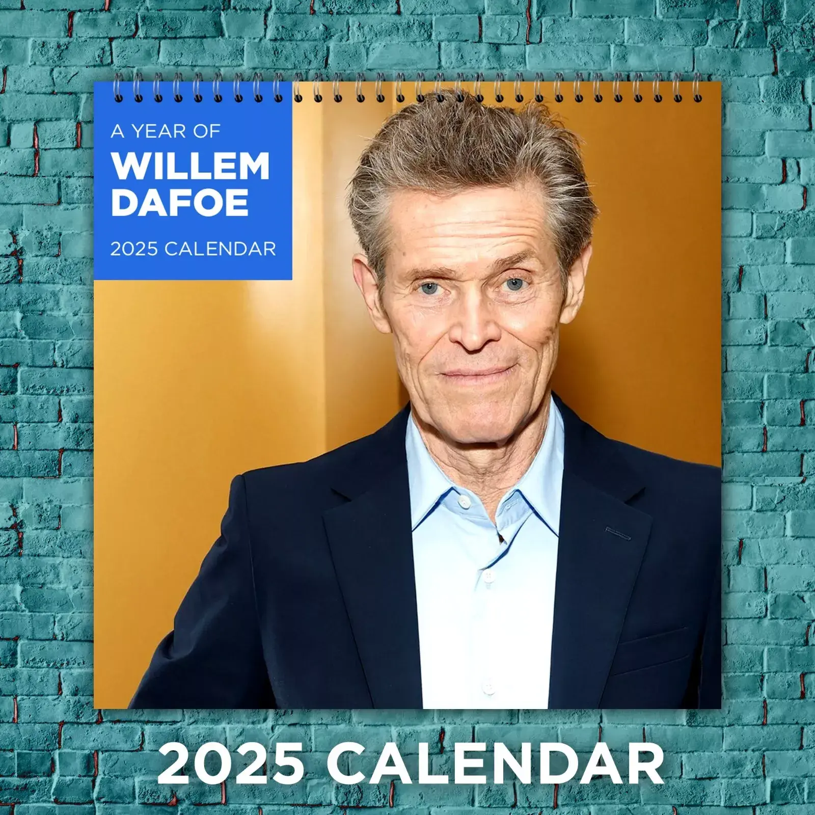 Willem Dafoe 2025 Hollywood Stars Calendar, 12-month Actor Wall Calendar