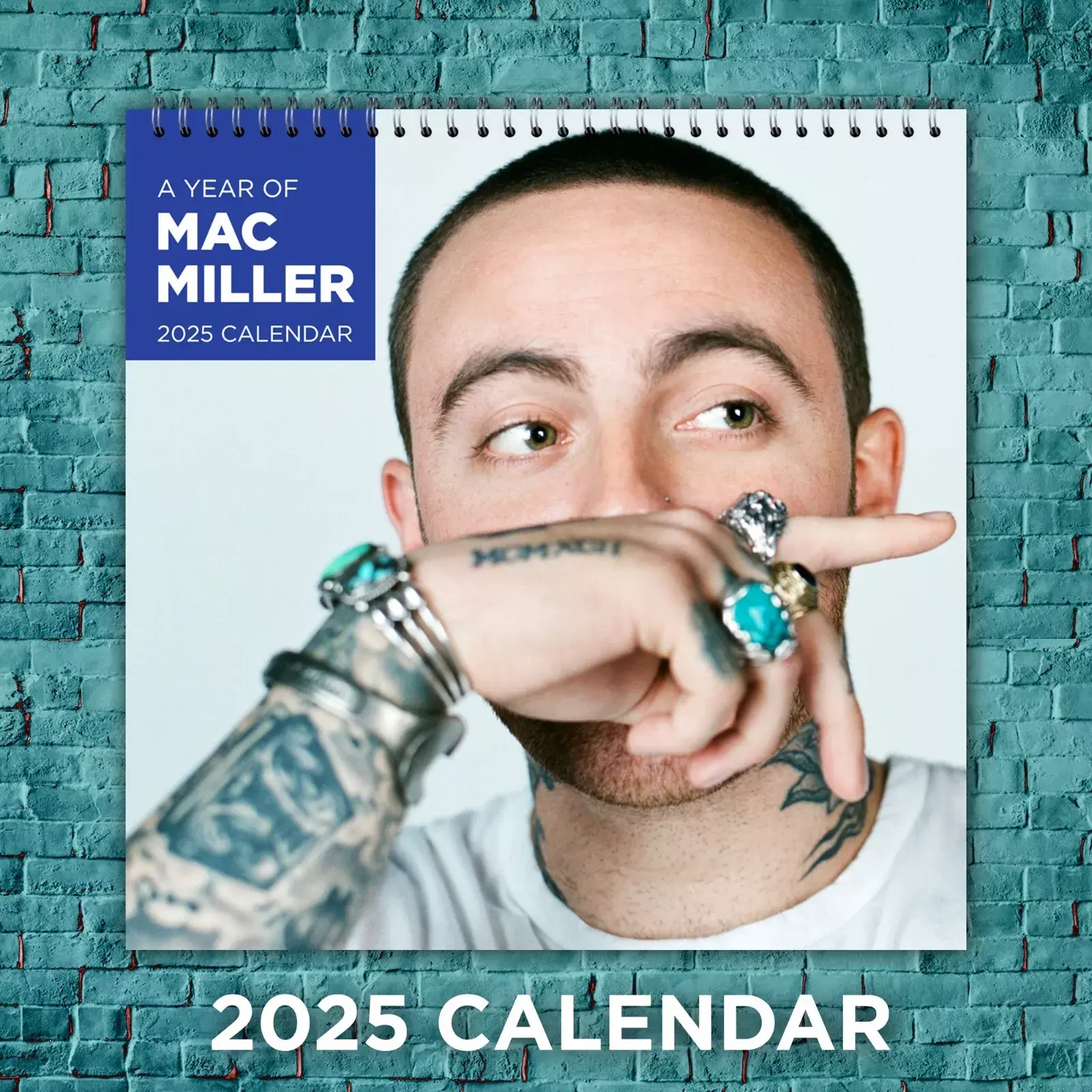 Macmiller 2025 Music Calendar, 12-month Celebrity Wall Calendar, Fan Gift