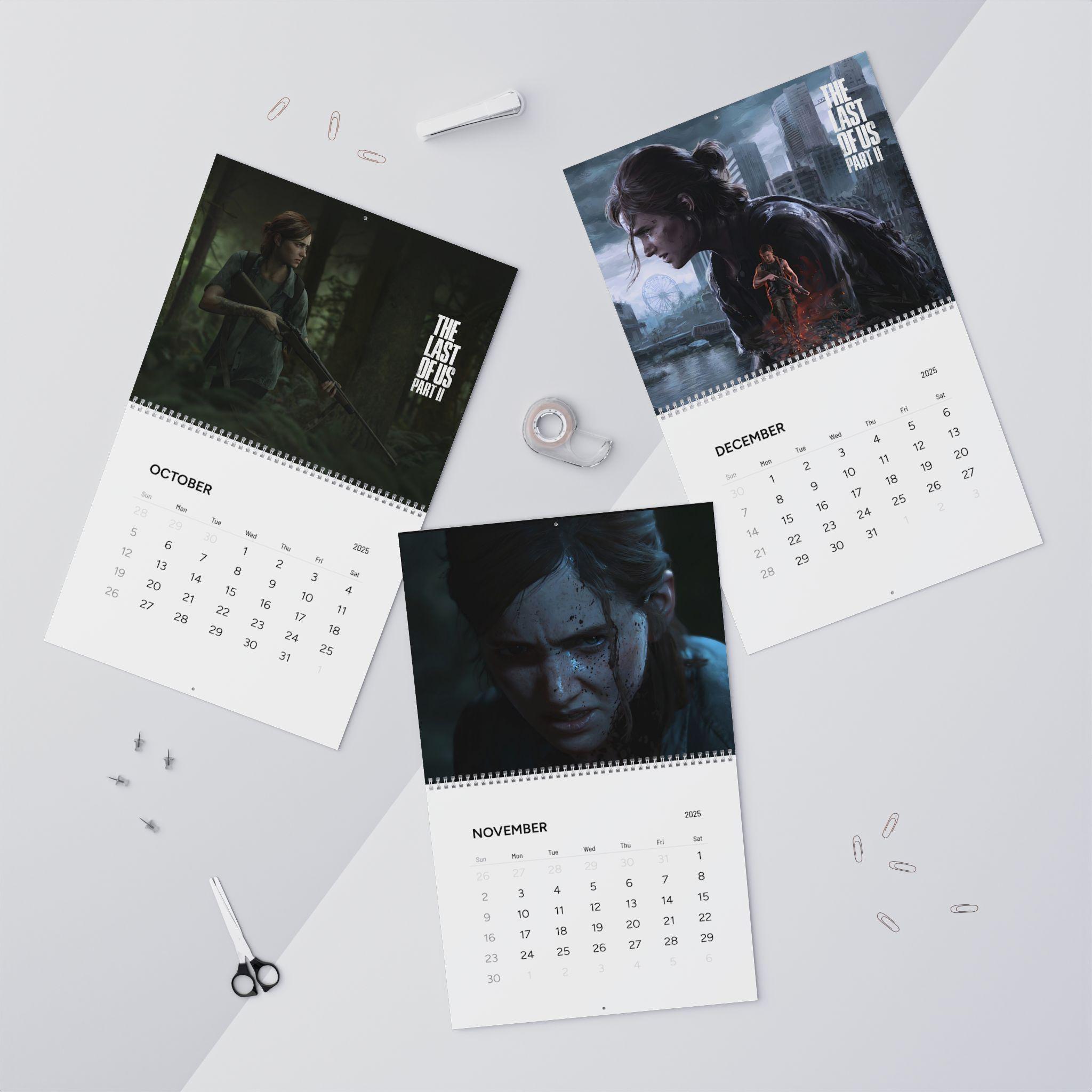 The Last Of Us 2025 Wall Calendar Perfect Gift For Gamers Fans | Video Game-inspired Decor