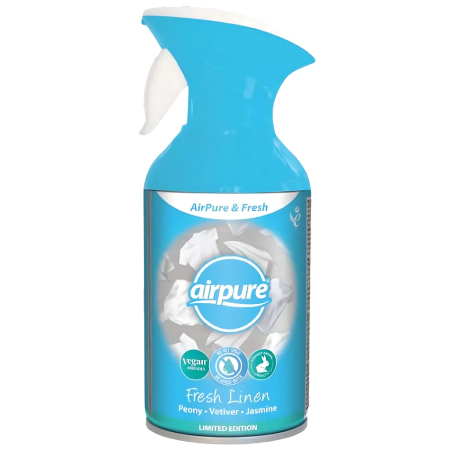 Airpure & Fresh Fresh Linen Air Freshener Spray - 250ml