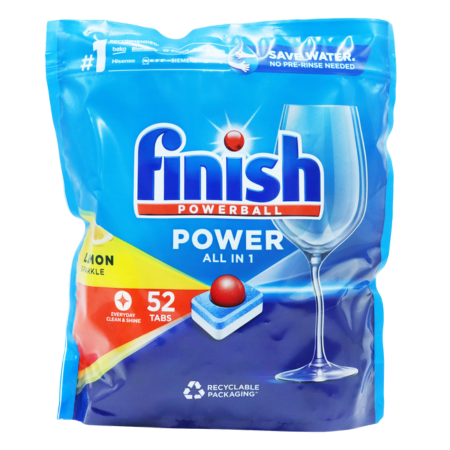 Finish All-in-One Lemon Dishwasher Tablets – 52 pcs