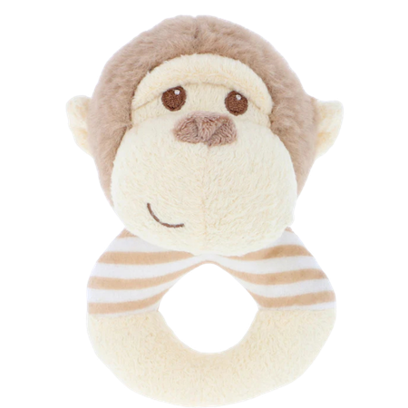 Keel Toys Keeleco Marcel Monkey Ring Rattle – 14 cm