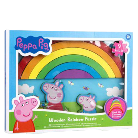 Peppa Pig Wooden Rainbow Puzzle