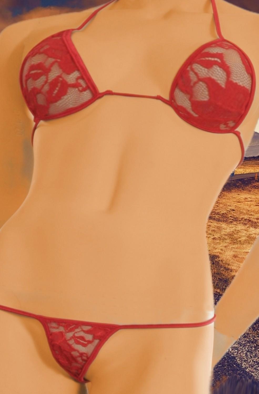 Sheer Lacey - G-String Lingerie Bikini