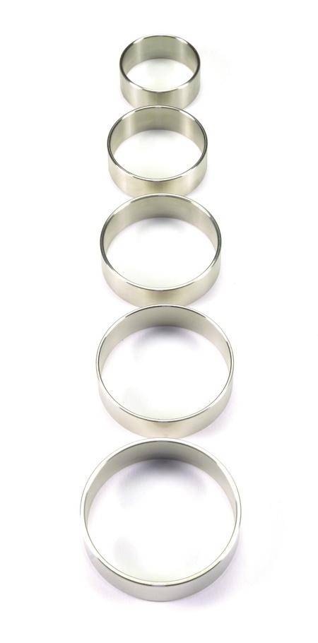 Stainless Steel Solid Cock Ring, 15 mm. wide (5 sizes)