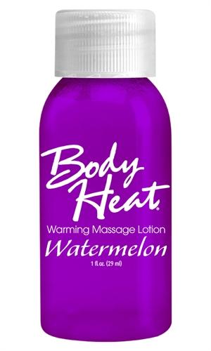 Body Heat Warming Massage Lotion - 1 Fl. Oz. - Watermelon