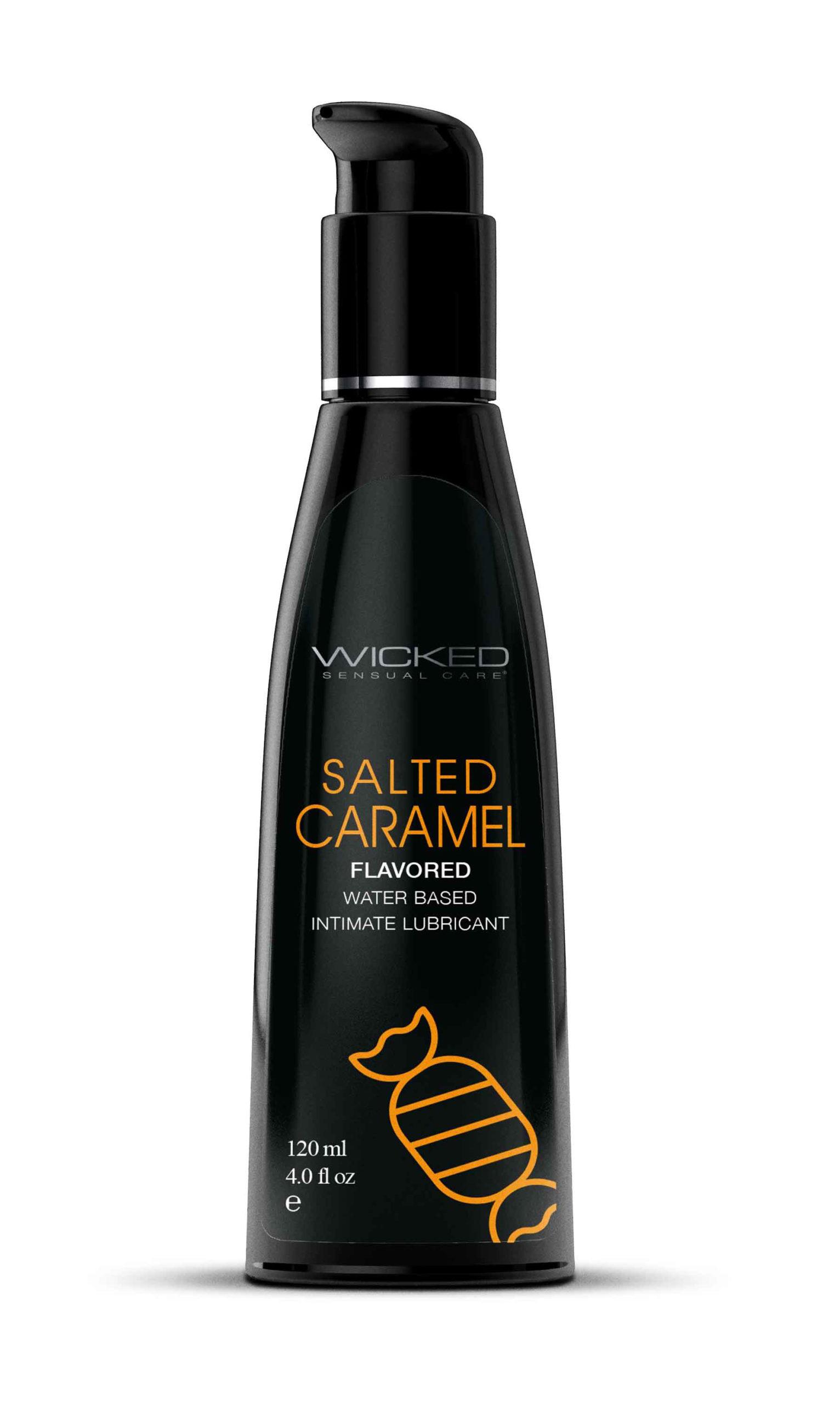 Aqua Salted Caramel Flavored Water Based Intimate Lubricant - 4 Fl. Oz.