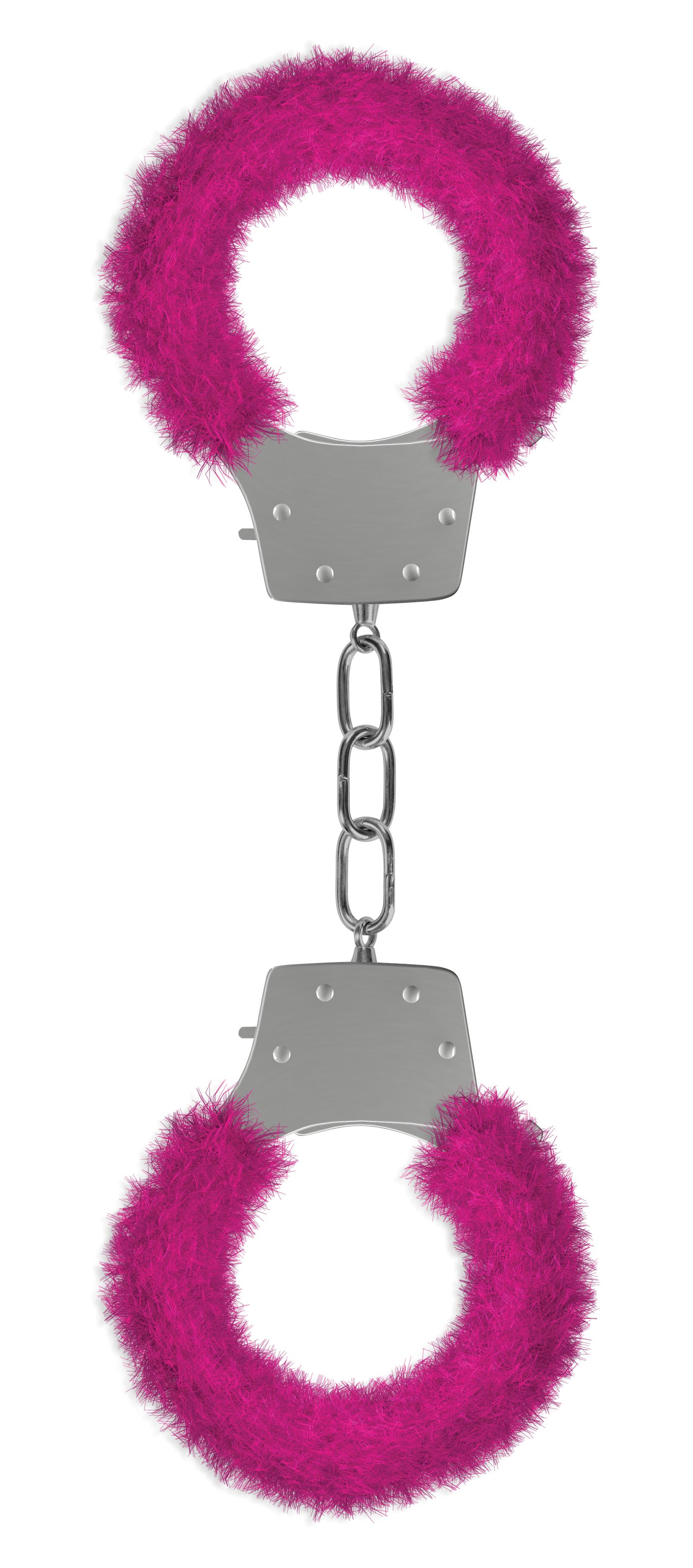 Pleasure Furry Handcuffs - Pink