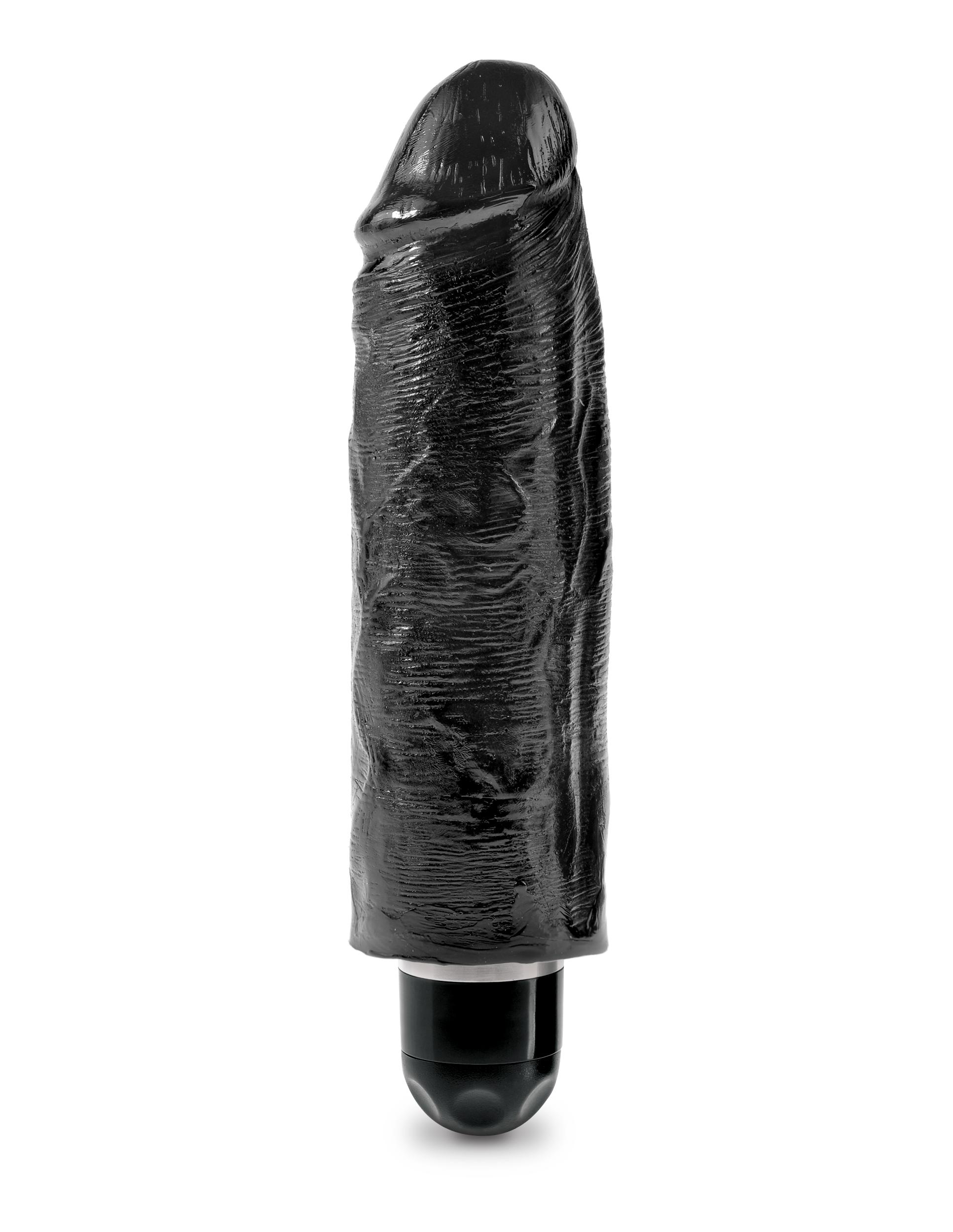King Cock 6" Vibrating Stiffy - Black