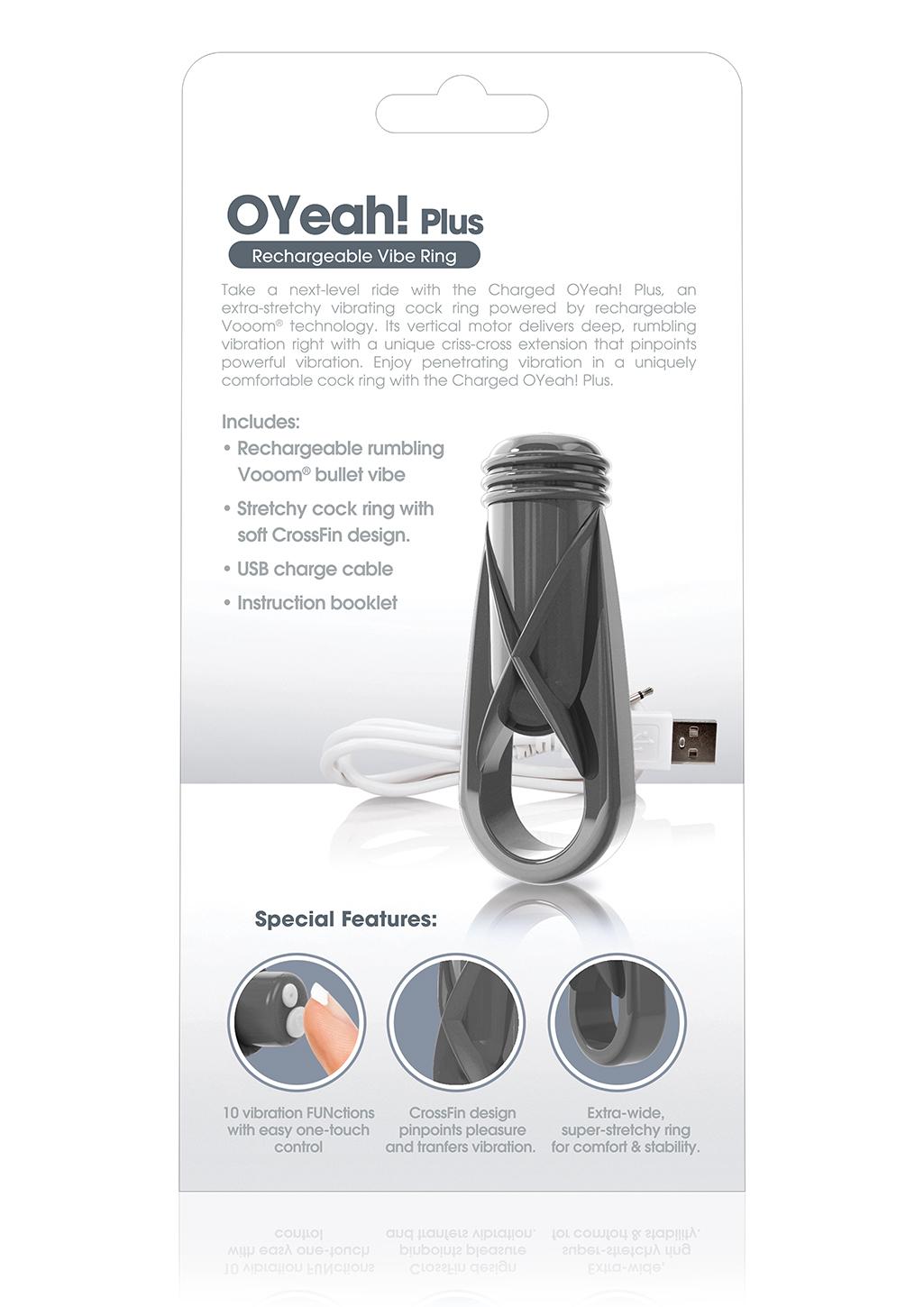 Charged O Yeah! Plus Ring - Grey