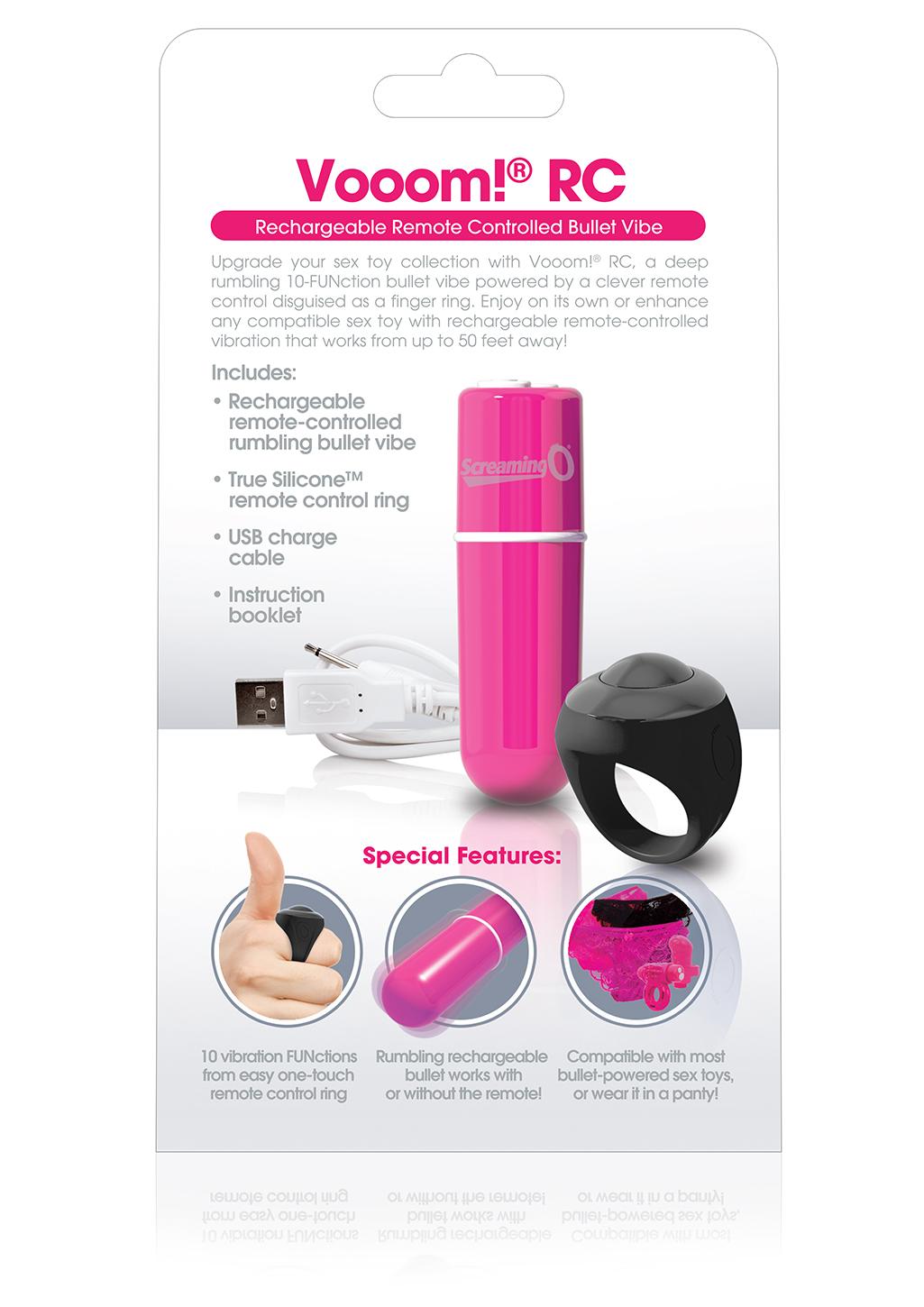 Charged Vooom Remote Control Bullet - Pink
