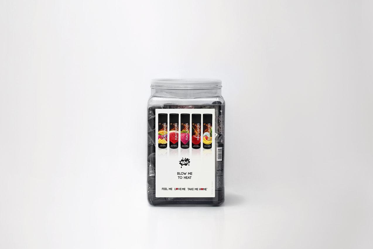 Wet Fun Flavors Assorted 1.0 Fl Oz 36 Pc  Display