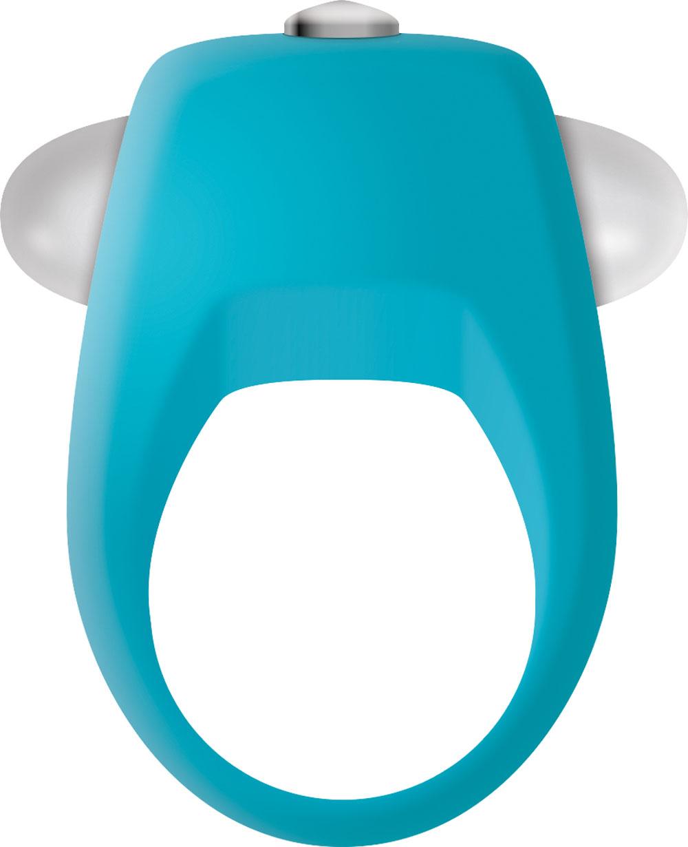Teal Tickler Silicone Vibe Cockring