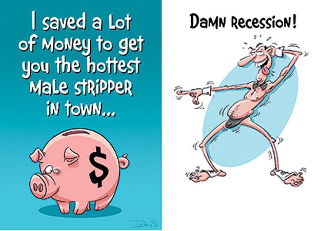 Greeting Cards 6 Pack - I Saved a Lot of Money to  Get You the Hottest Male Stripper in Town