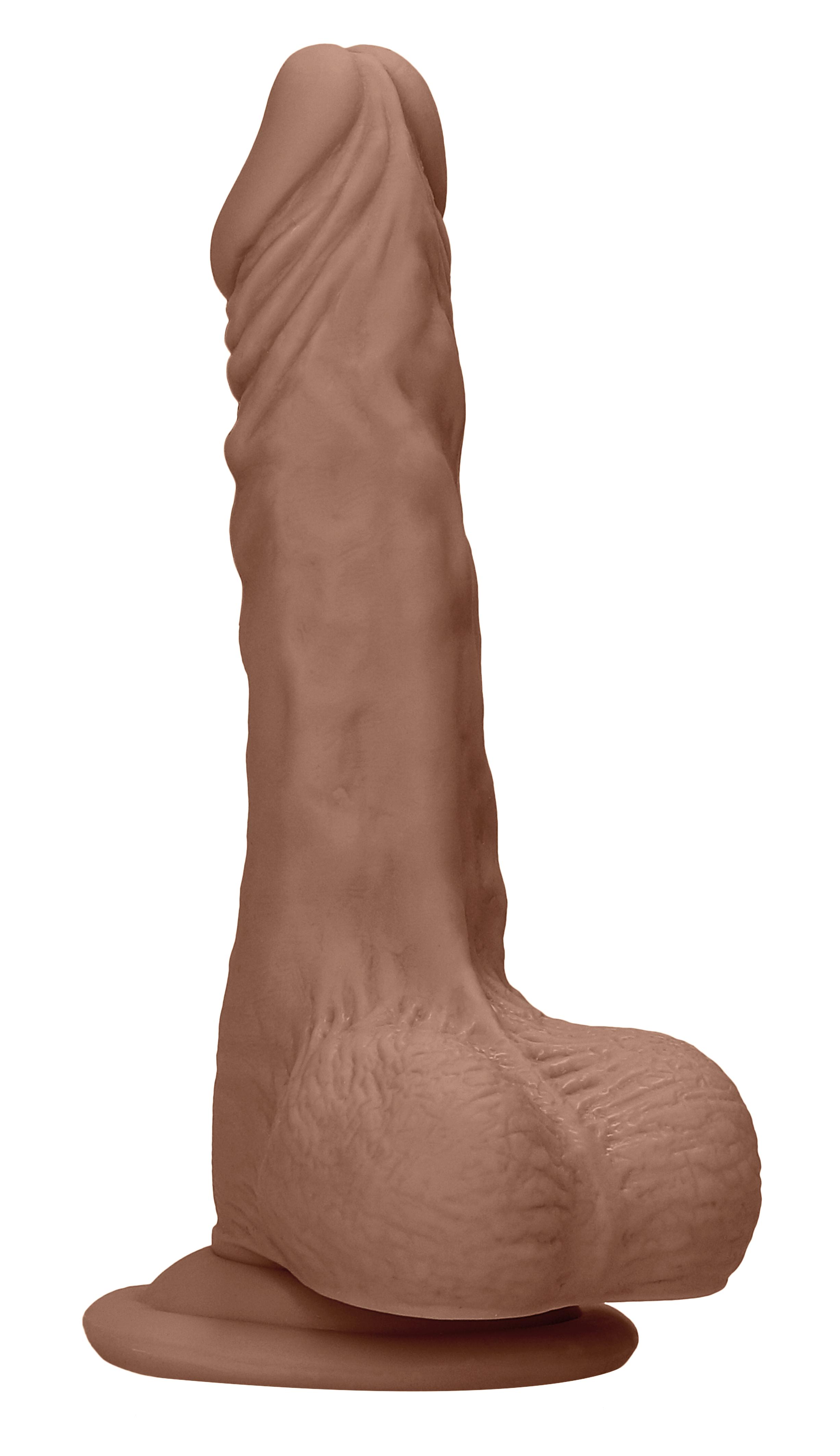 7 Inch Dong With Testicles - Tan