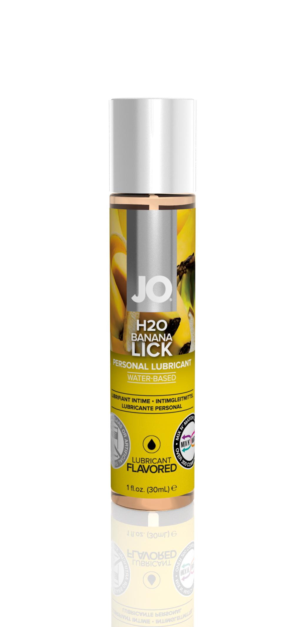 Jo H2O Flavored Lubricant - Banana Lick - 1 Fl. Oz. (30ml)