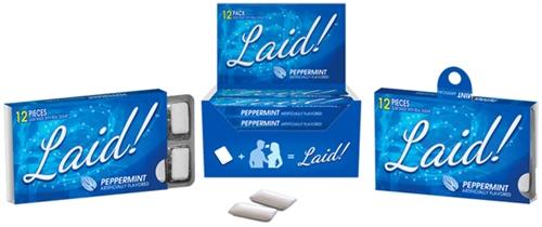 Laid! Gum - 12 Piece Display