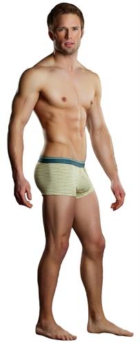 Heather Stripe Pouch Enhancer  Short - Large -  Yellow