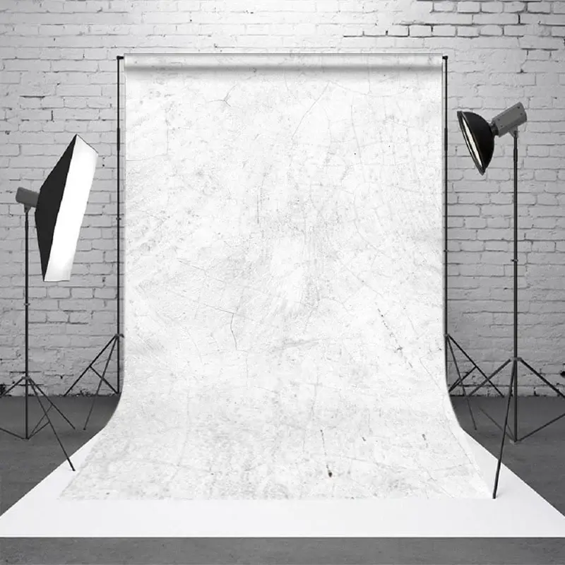 Aperturee White Crackled Marble Pattern Photography Backdrop | Photo Studio Background | Photoshoot Background | Photography Photo Background