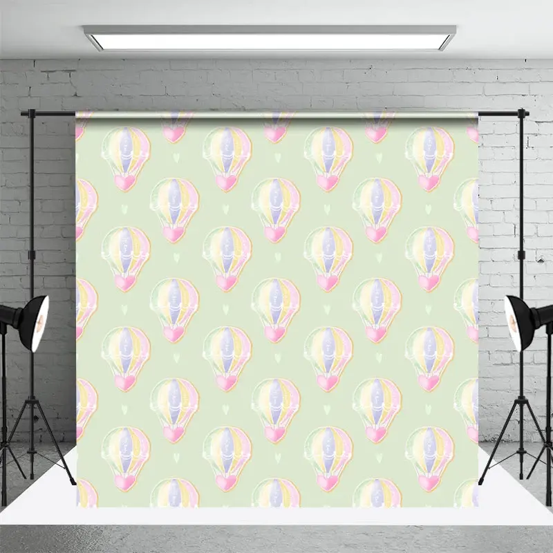 Aperturee Step Repeat Love Hot Air Balloon Cake Smash Backdrop, 3X2FT(1MX0.6M), 14 USD, birthday cake smash backdrops, DCHD6K30-M